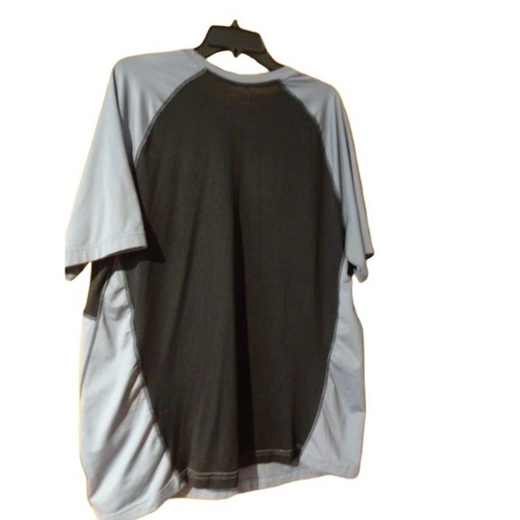 Men's FILA SPORT Short Sleeve Gray, Black Athletic shirt Size XXL - Picture 2 of 3